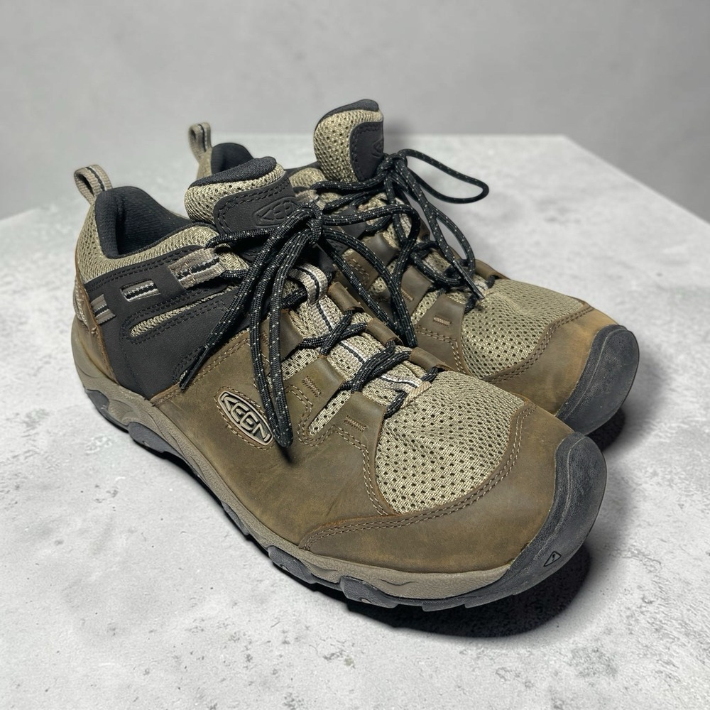 KEEN Steens Vent Men's Hiking Shoes 1022746 Size 9 In Canteen/Brindle Waterproof